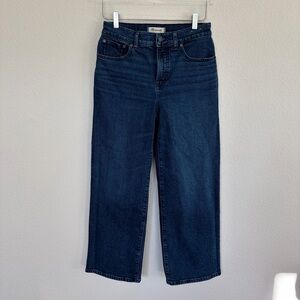 Madewell The Perfect Vintage Wide Leg Jeans in Dark Indigo | 27 P